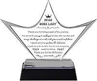 Vista 10 de Regalos para Mujer Jefa – Excelentes Regalos del Día Nacional del Jefe para la Mejor Jefa, Decoración de Escritorio, Pisapapeles, Regalo para Jefa