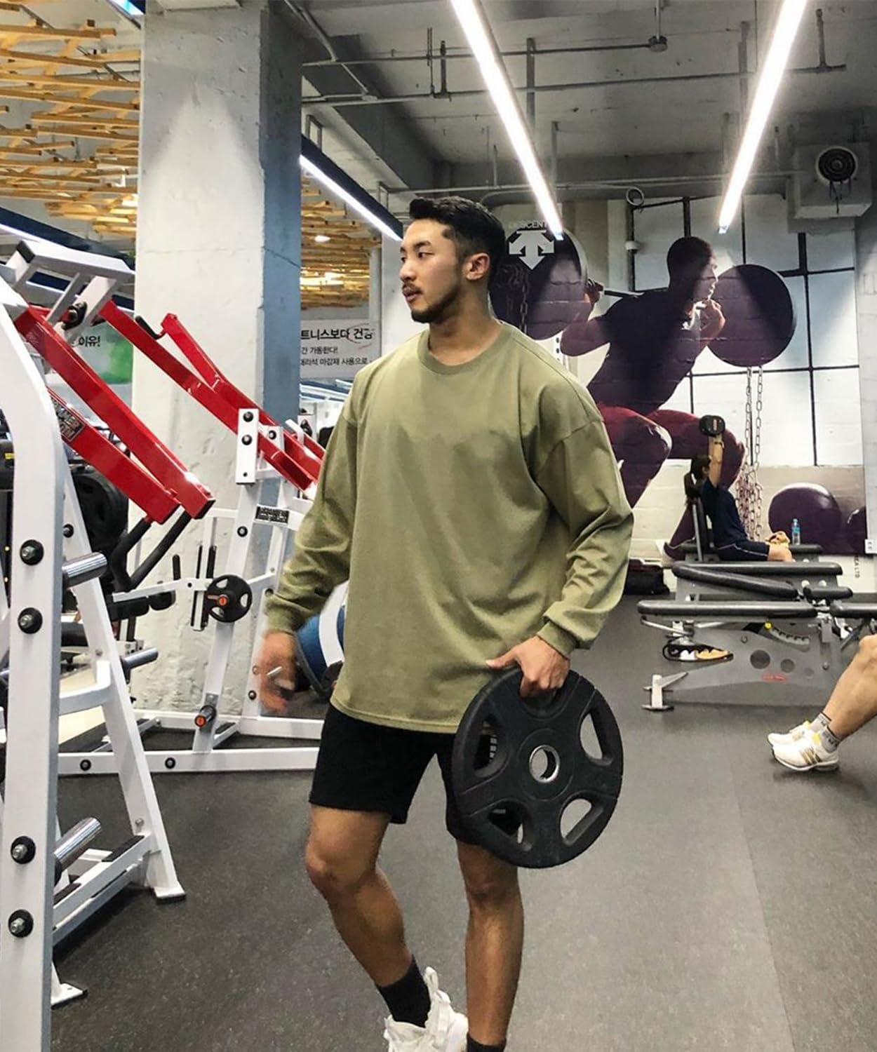 maytopia Mens Long Sleeve T-Shirt Gym Workout Shirts Muscle Athletic Tee Active Shirt - Image 5