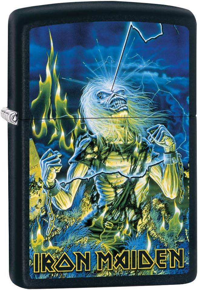 Zippo Lighter: Iron Maiden, Fear of The Dark - Black Matte 80061