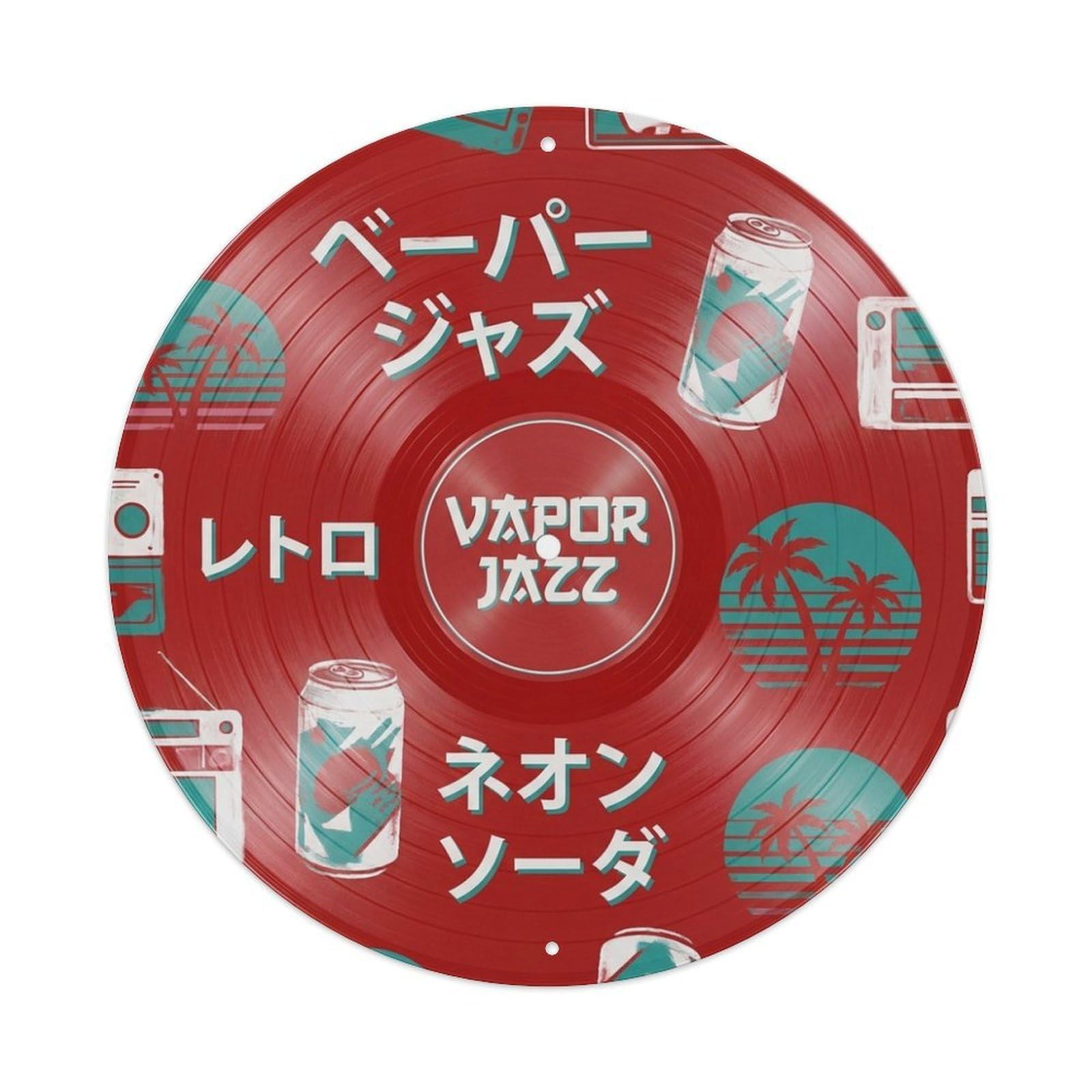 Vaporwave Vinyl Records Soda Jazz Retro Pop Music Cover Metal Tin Sign