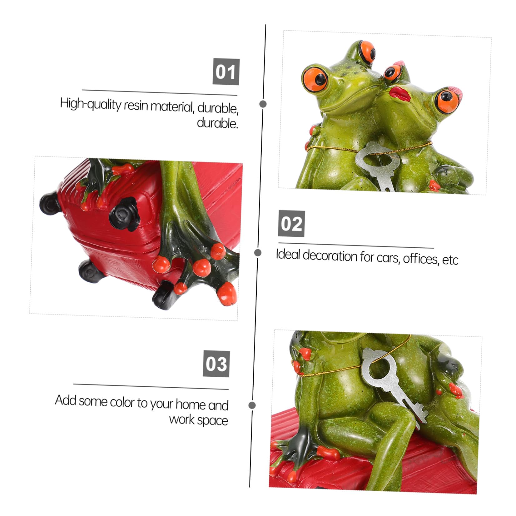 Kreative Spardose Frosch Deko aus Kunstharz, Münzaufbewahrungsbox