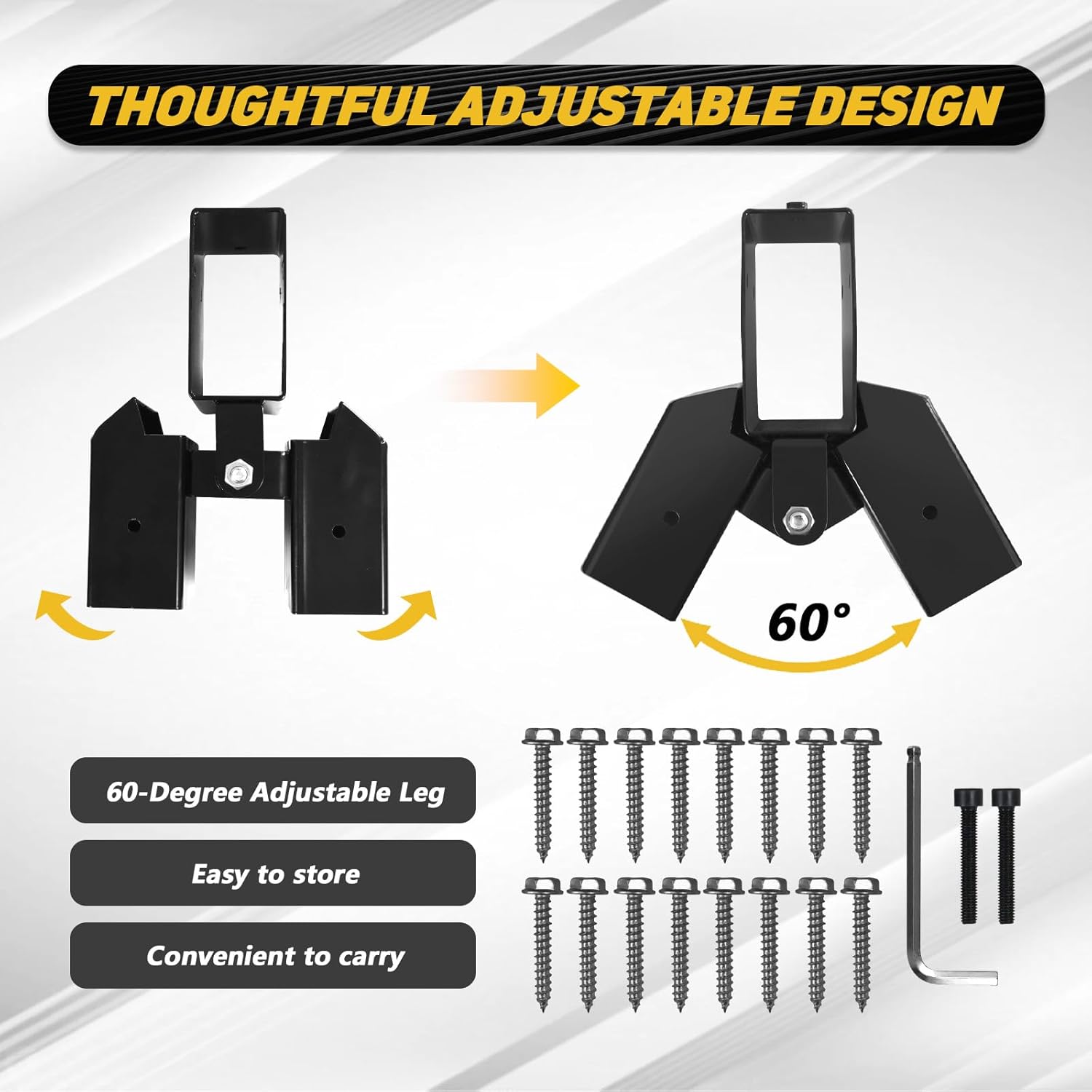 2x4 Target Stand Brackets Heavy Duty Adjustable Targets Hanger Holder Spare Parts A-Frame Swing Sets Brackets 2 Pcs Steel