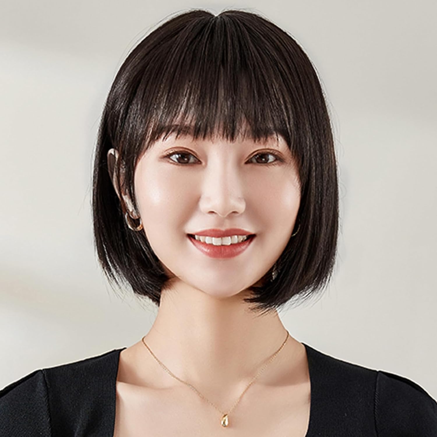 HAIRCUBE 医療用ウィッグ 人毛100 フルウィッグ ショートボブ 手植え I