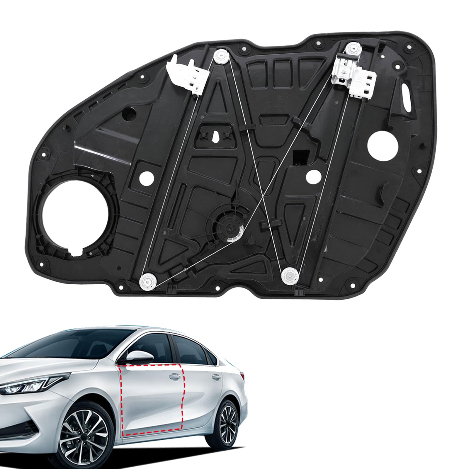 SecosAutoparts 82471D4000 Front Left Driver Side Power Window Regulator Compatible with Kia Optima 2016-2021