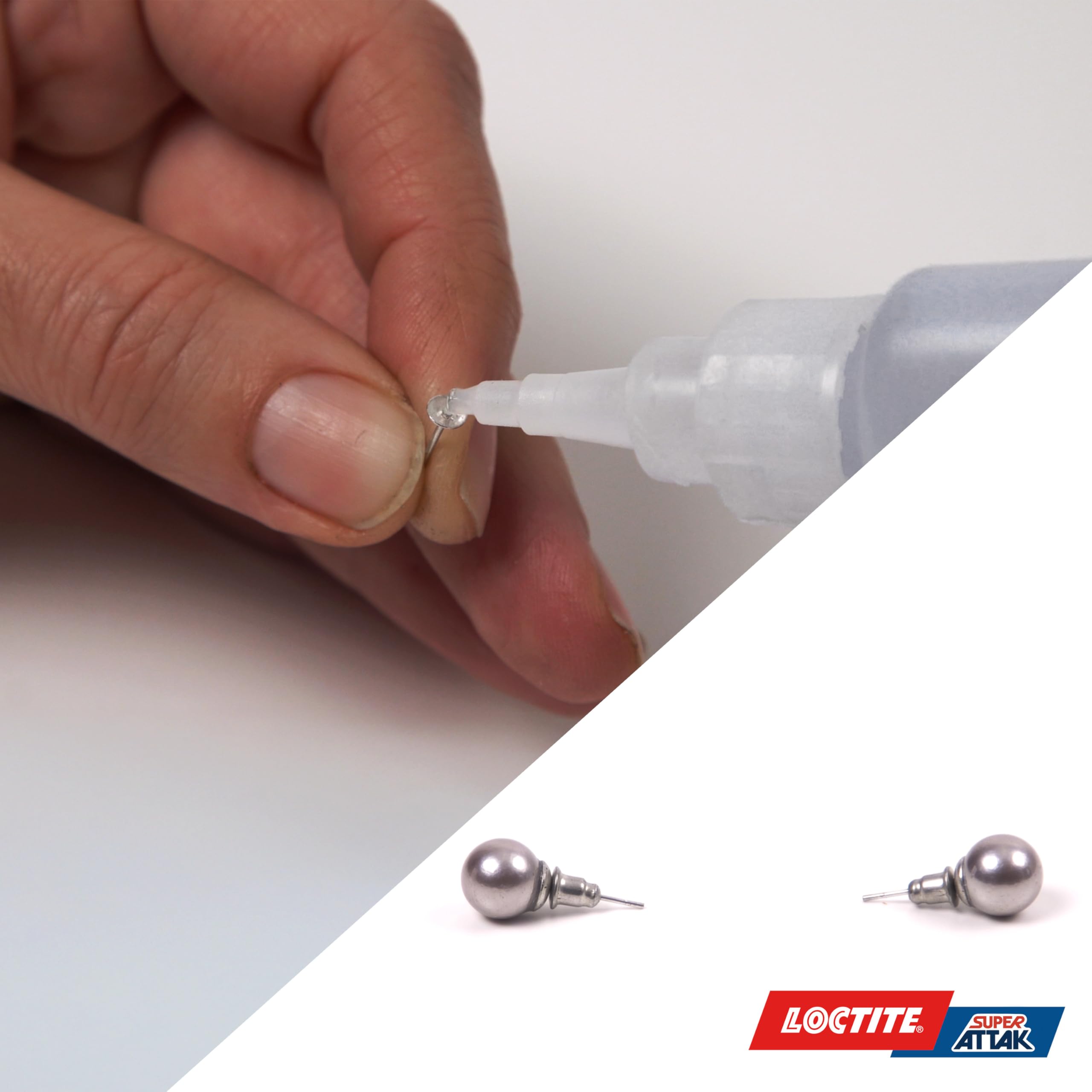 Loctite Super Attak XXL 20g, Colla liquida trasparente per applicazioni precise, Colla attaccatutto forte e resistente, Adesivo per legno, plastica, gomma, metallo, 1x20g