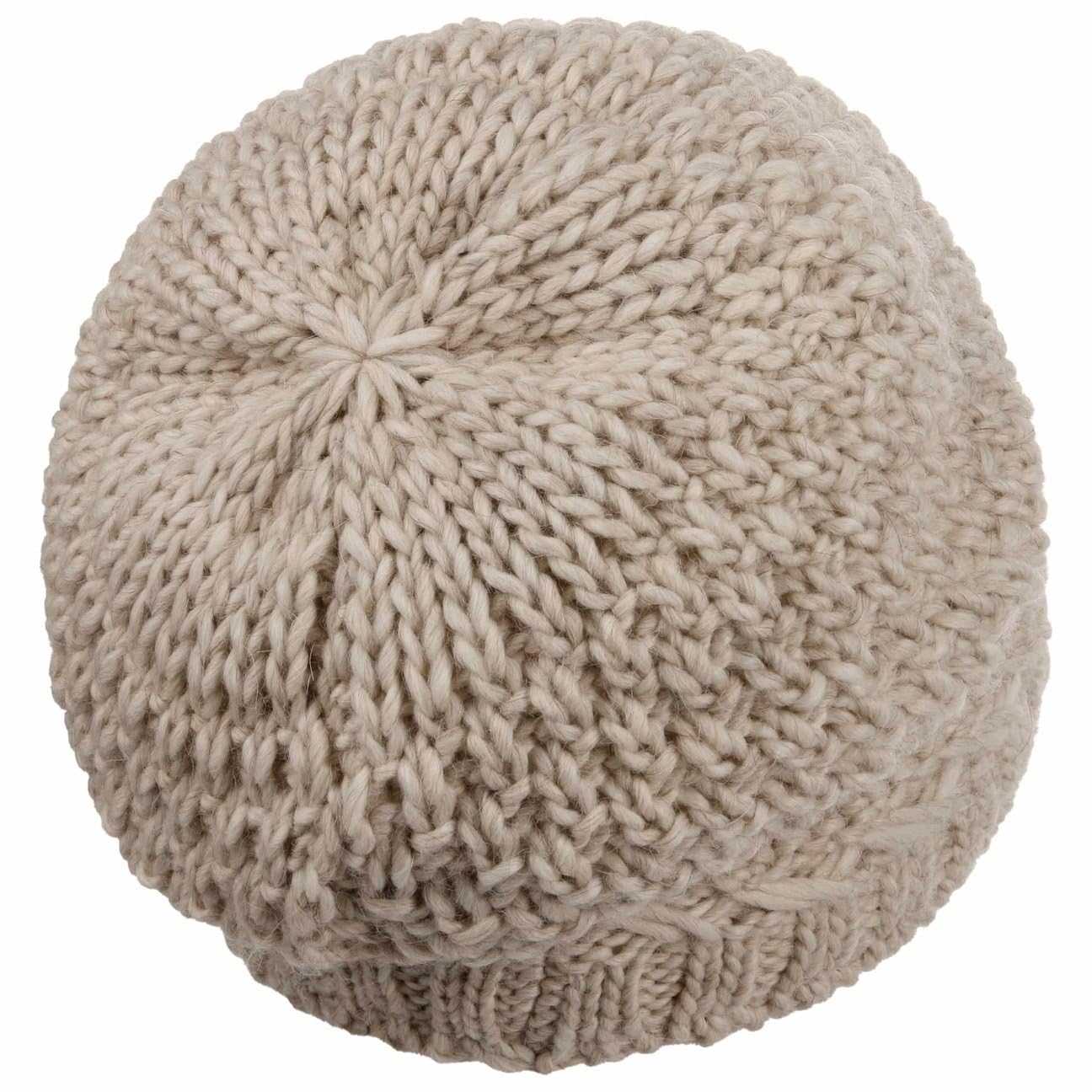 Lierys Pinea Gorro de Punto con Forro de vellón Mujer Hombre con Lana de Alpaca y Lana Virgen Made in Germany Gorro Sobredimensionado Otoño Invierno