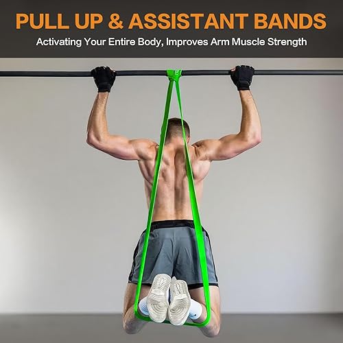 Miniatura 4 de Bandas de resistencia, bandas de dominadas, juego de bandas de asistencia para dominadas para hombres y mujeres, bandas de entrenamiento para