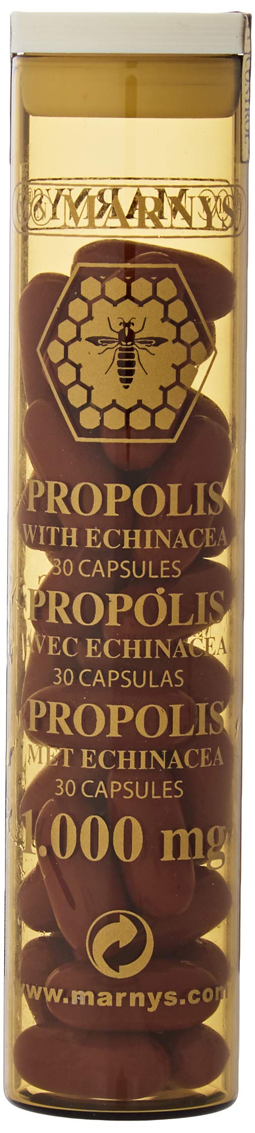 MARNYS Propóleo 1000 mg con Equinácea y Aceite de Germen de Trigo 30 Cápsulas