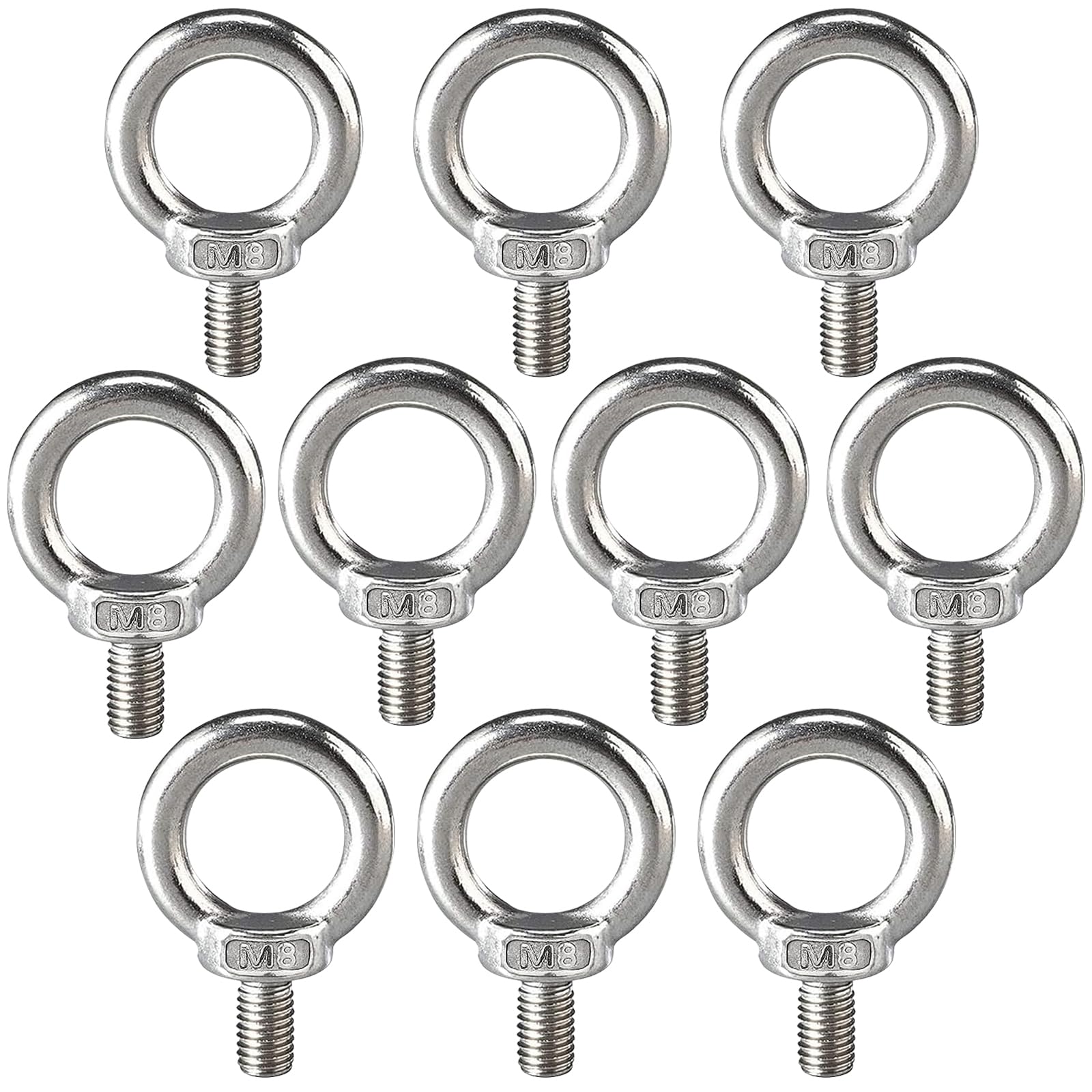 2 Pezzi M8 Piastre Per Occhi Quadrati, Ganci Da Soffitto In Acciaio - Foto 9