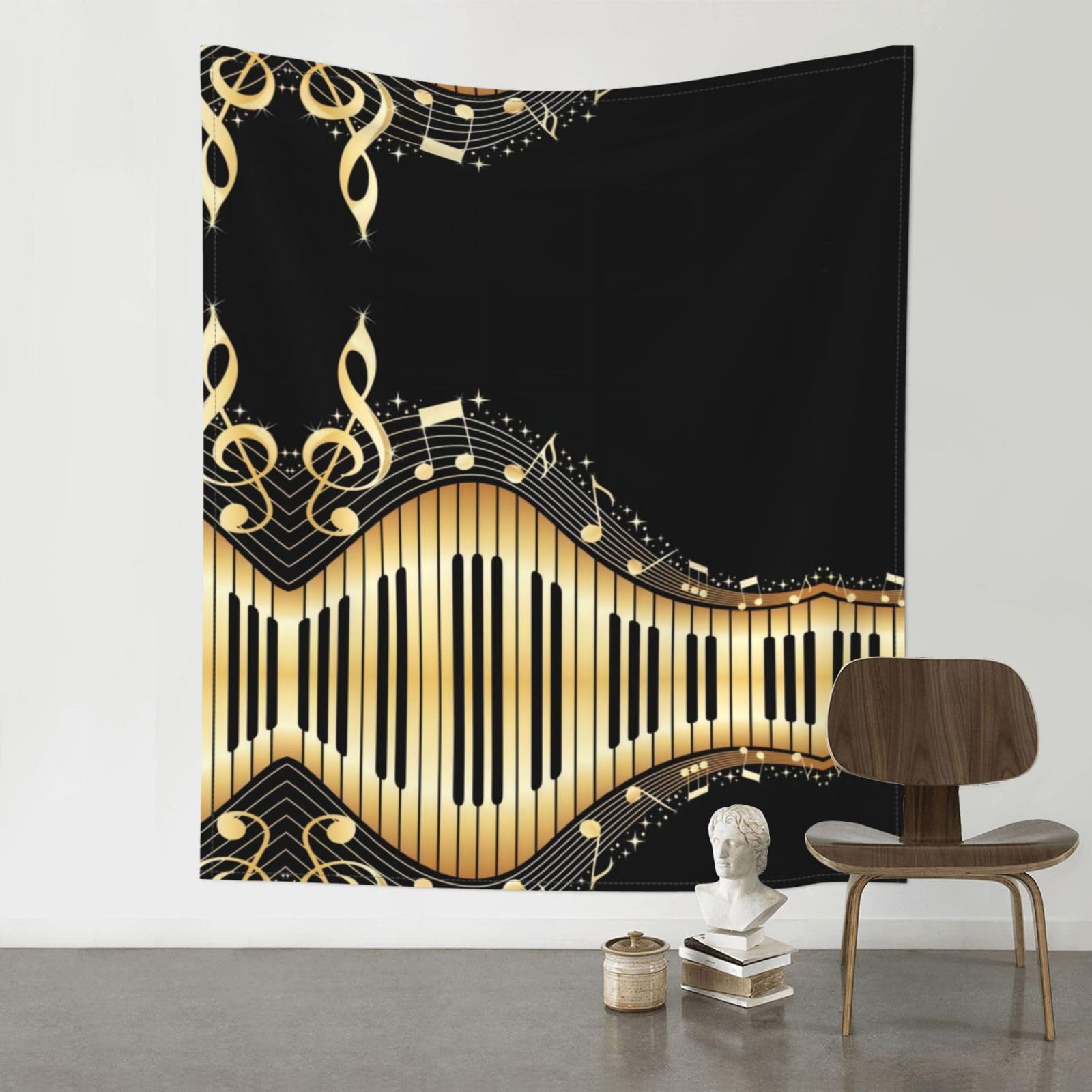 YYHWHJDE Music Prints 60x51in Wall Tapestry – Elevate Your Space with a Versatile & Cozy Throw Blanket for Dorms, Beach & Home