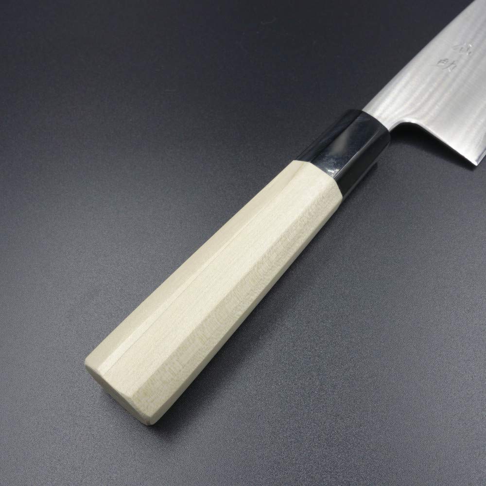 仙助 包丁 三徳包丁 銀三 165mm 水牛八角柄 ステンレス ② 三徳 Amazon｜仙助 三徳包丁 越前打刃物 銀三 水牛八角柄 (三徳包丁