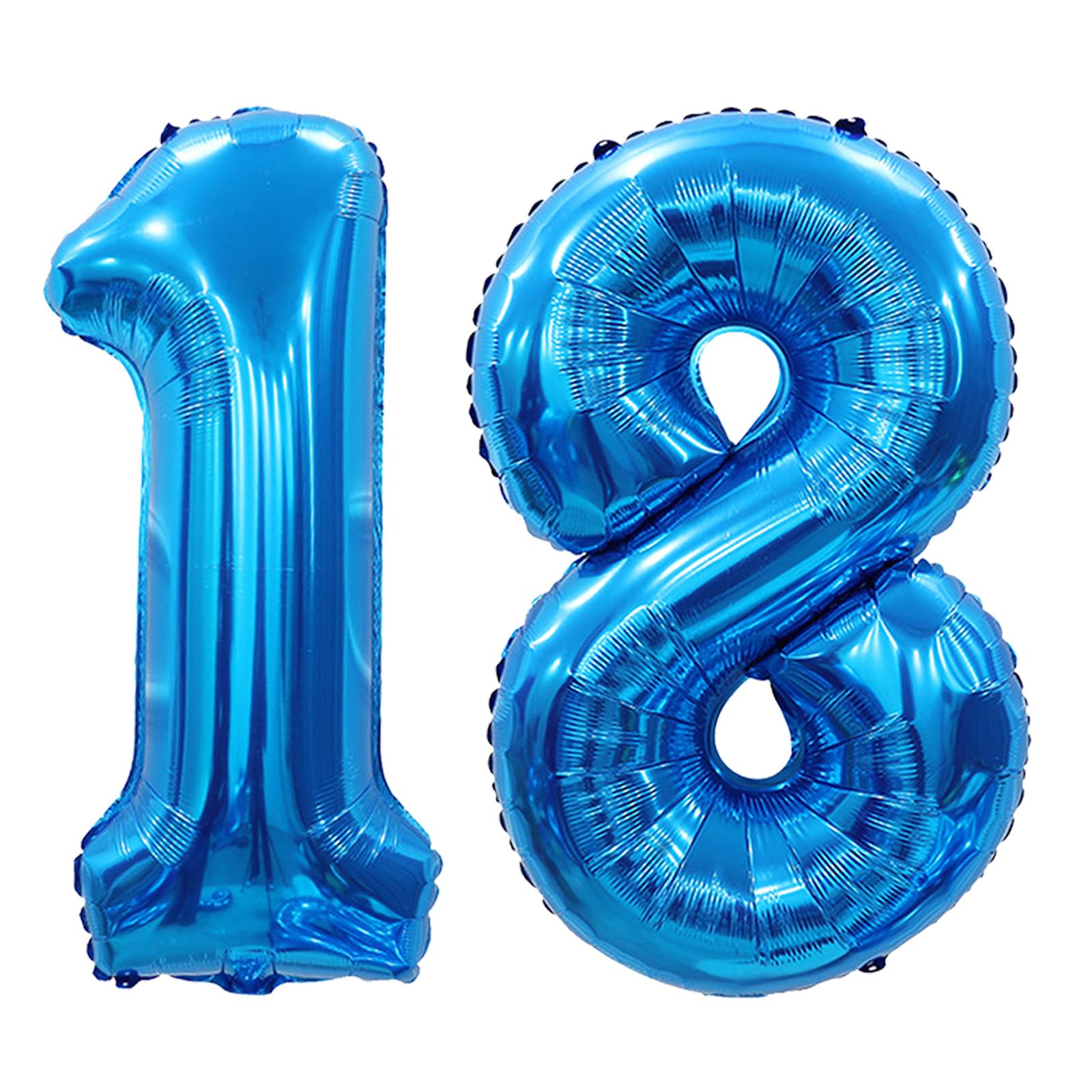 Number Balloons 40 Inch, Navy Blue 18 Number Balloons, Navy Blue 18 Year Old Birthday Decorations Supplies, XXL Large Mylar DeepBlue Helium Balloon, Suitable for a 18st Birthday Foil Numberballoons
