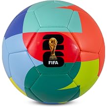 Hy-Pro Officially Licensed FWC26 Size 5 Football - Training Ball with Trophy Design and Host Nations Graphics Football Gift for Boys - FIFA World Cup 2026 Design