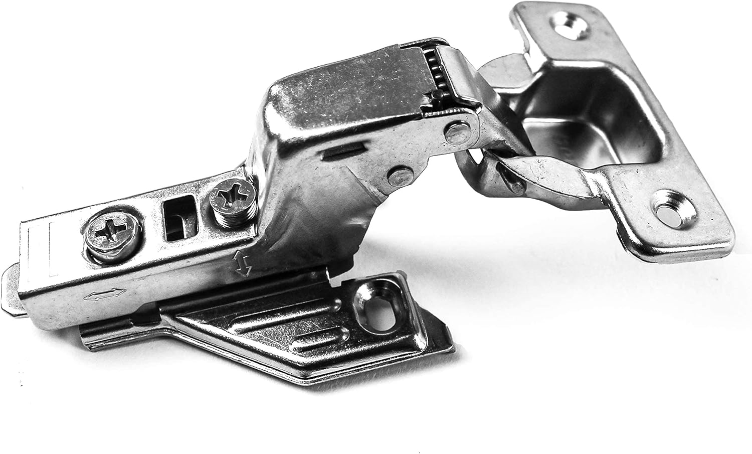 Berta (2 Pieces) Inset 110 Degree, Soft Close Clip On Concealed, Face Frame, European 3D Adjustable Kitchen Cabinet Door Hinges with Installation Screws