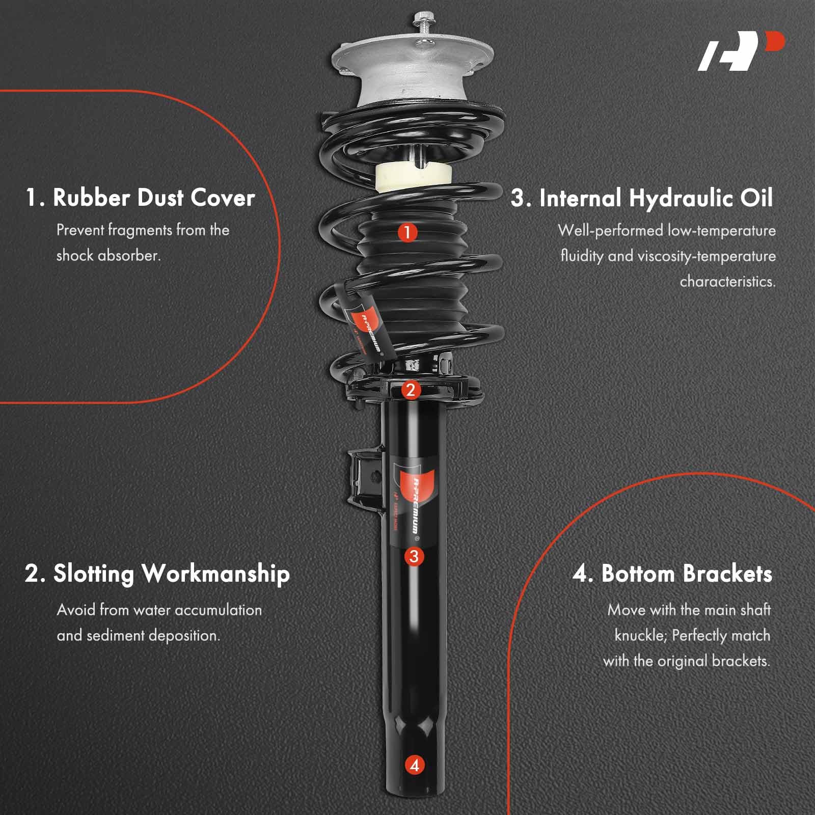 Amazon.com: A-Premium Front Complete Strut and Coil Spring
