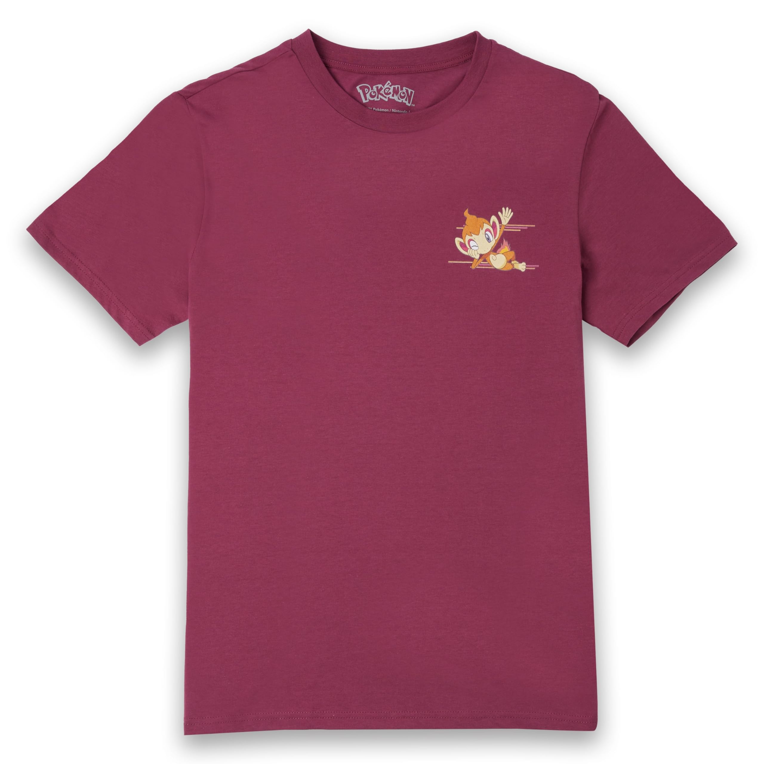 Zavvi Pokémon Chimchar Unisex T-Shirt - Burgundy XXL