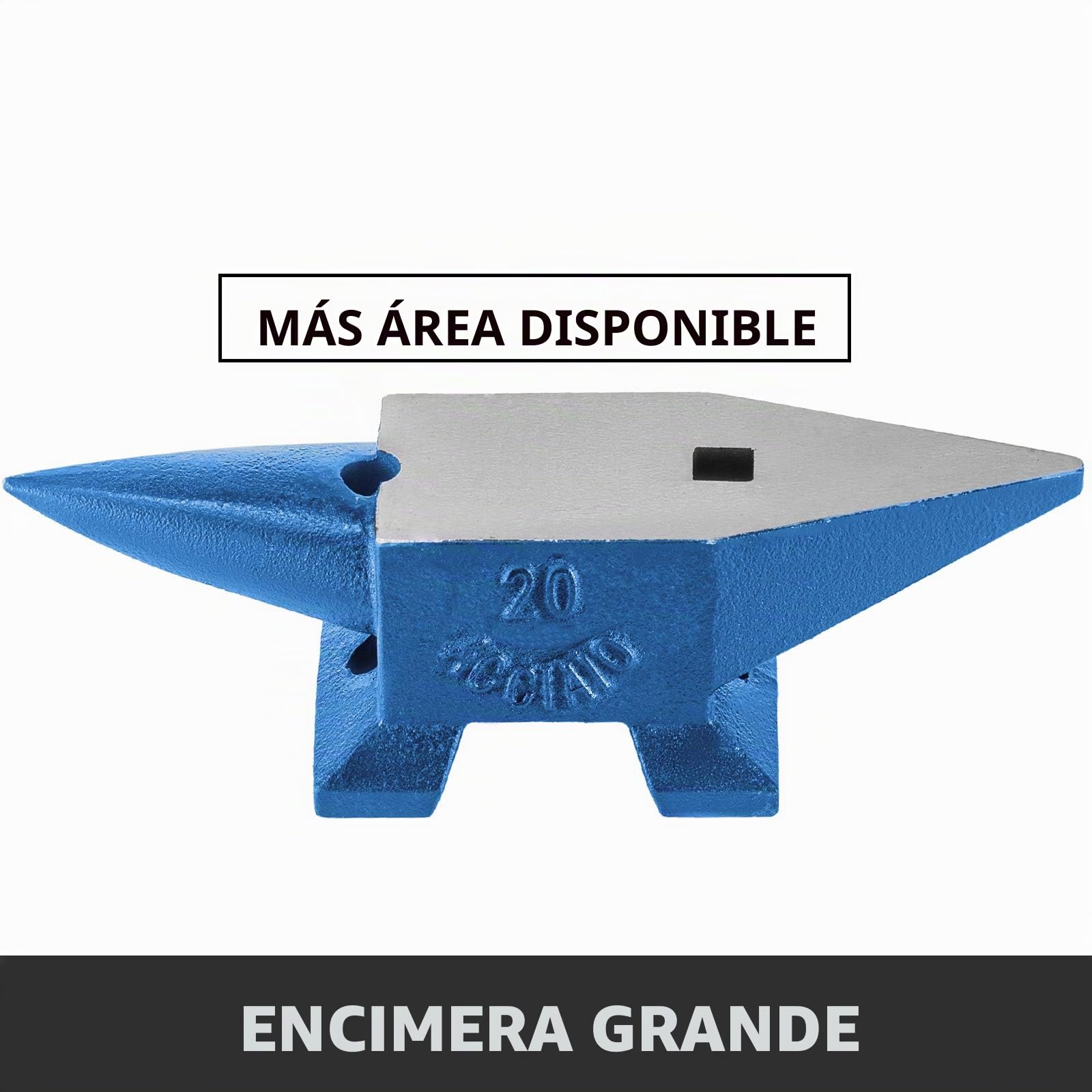 Happybuy Yunque de Metal 20 KG, Yunque de Acero 44,1 lbs Yunque de Herrero Ideal para Metalúrgicos y Herreros para Remachar, Aplanar, Forjar y Formar Metal