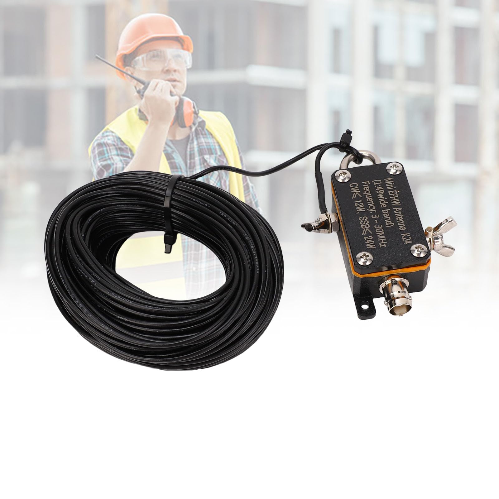Generic Antenas Portátiles de Corta con Diseño Compacto para Comunicación de Radioaficionados 3-30MHz Aleación de Aluminio 1 Unidad
