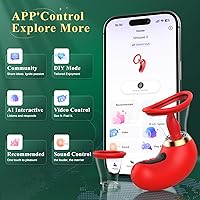 Vista 6 de Vibrador Juguetes Sexuales para Adultos para Mujeres - Vibrador de Succión Rosa 5 en 1 Juguete Sexual, 3 Succiones, 9 Lamidas de Lengua y Vibración