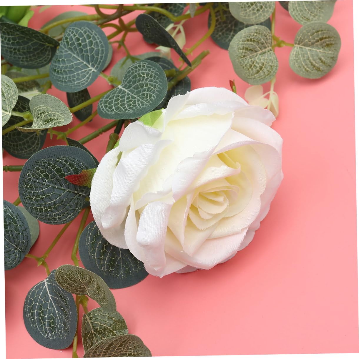 MAGICLULU 2 Pezzi Fiori Decorativi Rattan Simulati Falso Impostore Eucalipto Sospeso Viti Decorazione Camera All'aperto Arredamento Ghirlanda Di Glicine Artificiale Venni Foglie Decorazioni
