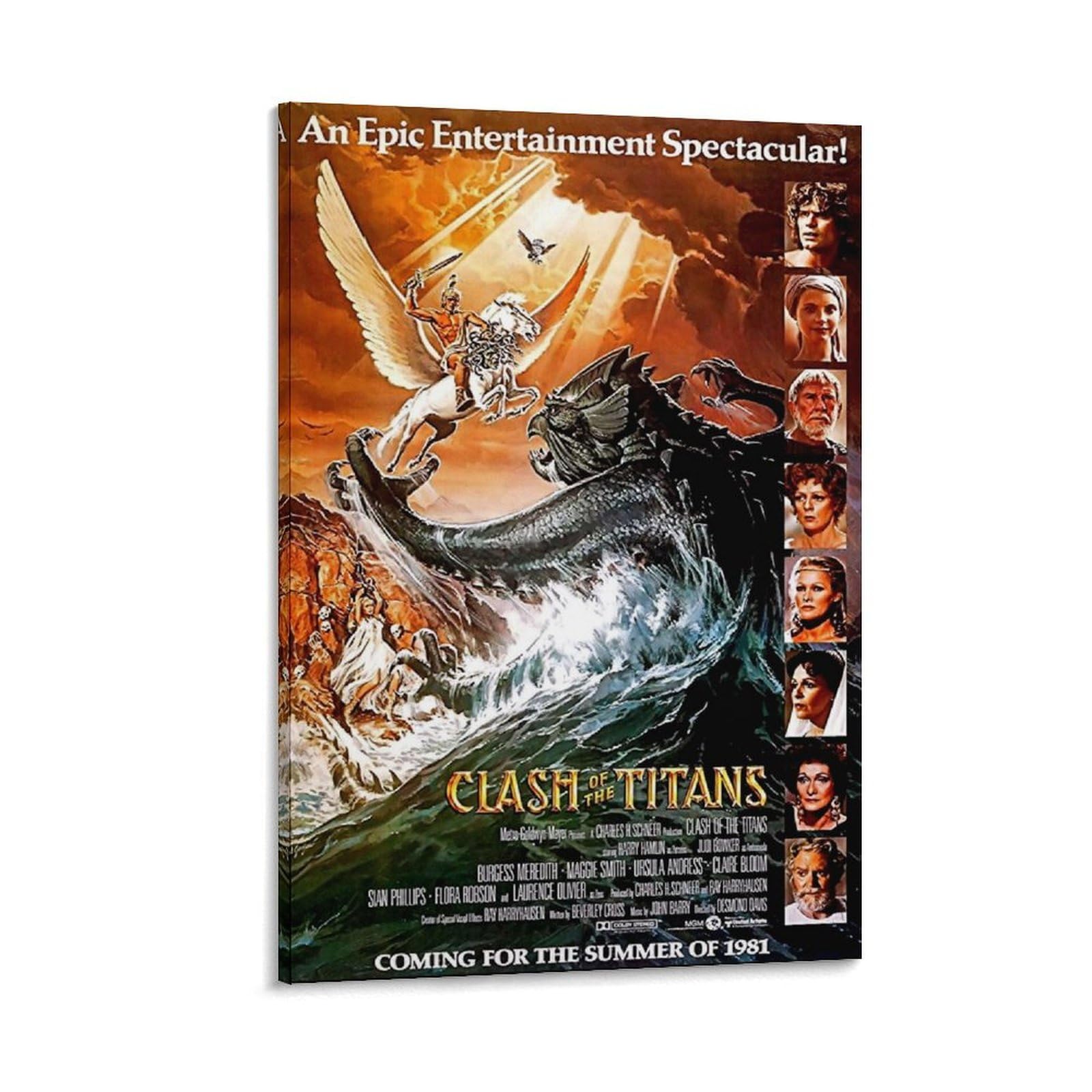 Paintings for Wall Decorations Clash of The Titans Posters for Room Aesthetic 90s Movie Posters Canvas Art Poster And Wall Art Picture Print Modern Family Bedroom Decor Posters 16x24inch(40x60cm)