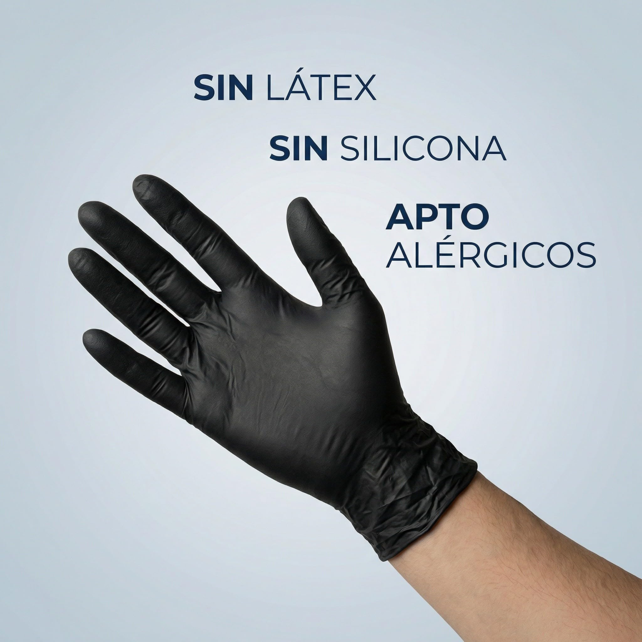 KMINA Guantes Nitrilo Negros Desechables Talla S, Sin Polvo (1000 uds) | Libre de Látex, 10 Cajas de 100, Ambidiestros y Texturados, Alta Sensibilidad Táctil, para Limpieza, Cocina y Mecánica