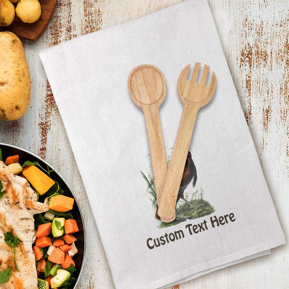Style In Print Custom Decor Flour Kitchen Towels Wild Turkey James Audubon Birds Animals Animals Birds Cleaning Supplies Dish Towels Personalized Text Here