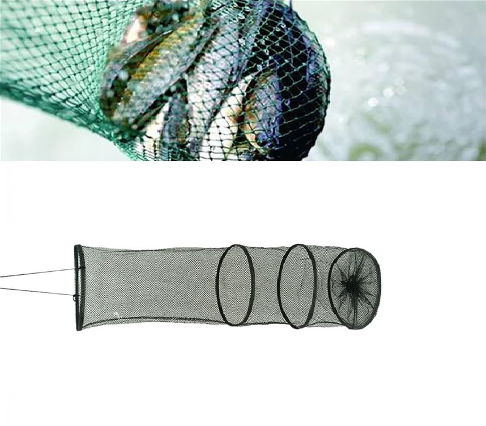 Cesta de Pesca Nailon Nano Alambre Acero Recubierto Zinc