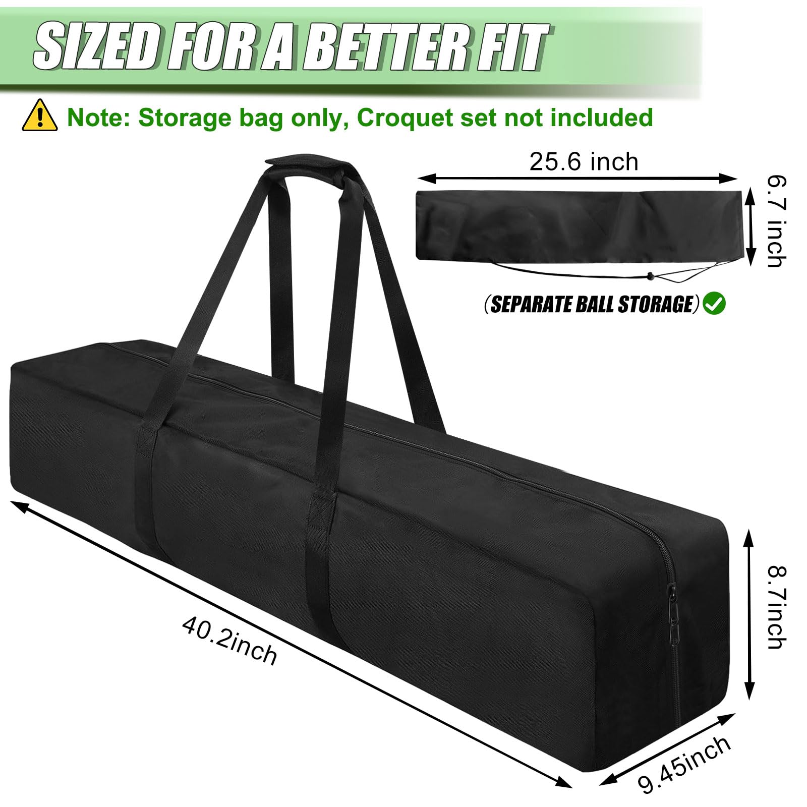 CSOKRE Croquet Set Carry Bag,[40