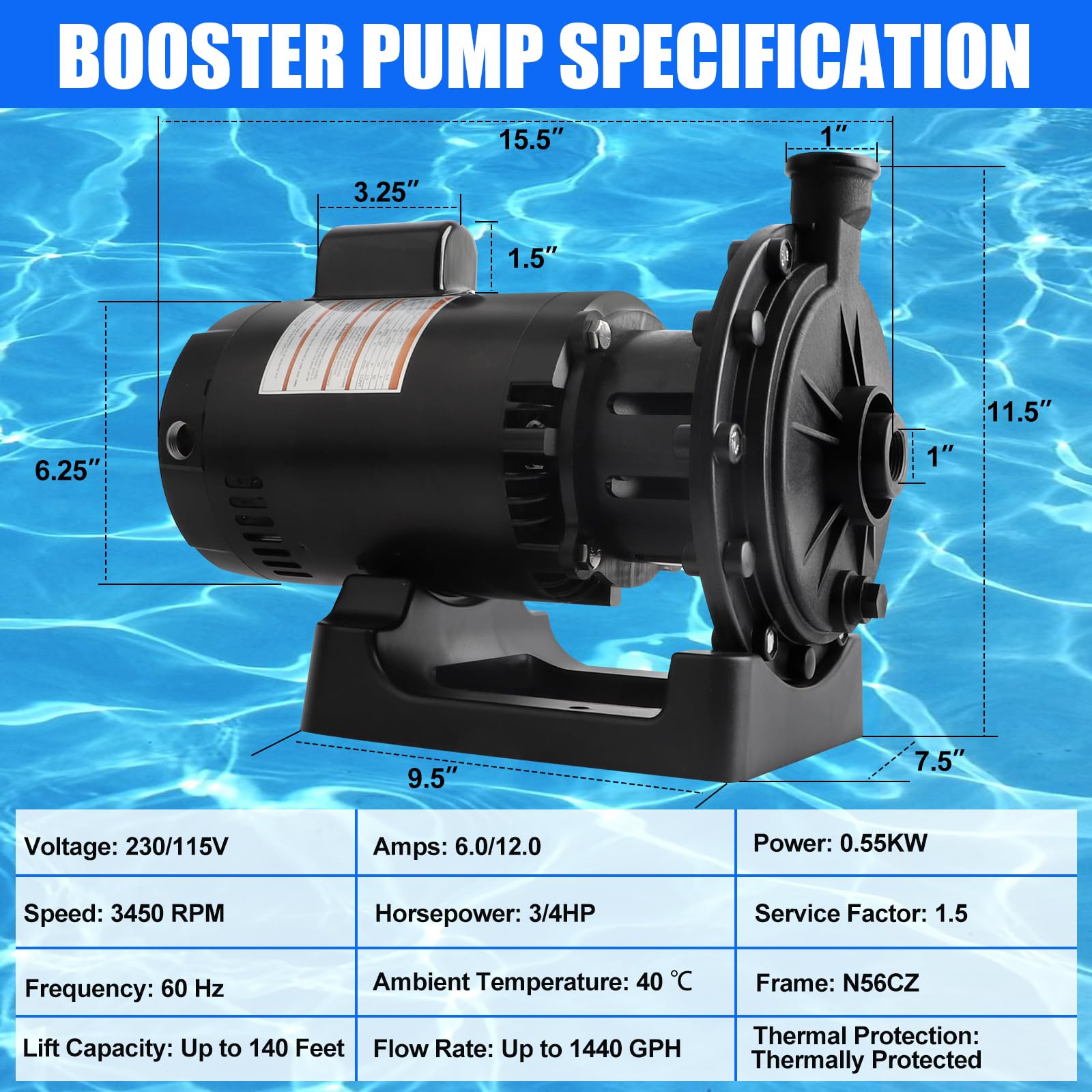 Pb460 Snapklik.com : KAVIUS PB4-60 Booster Pump Compatible