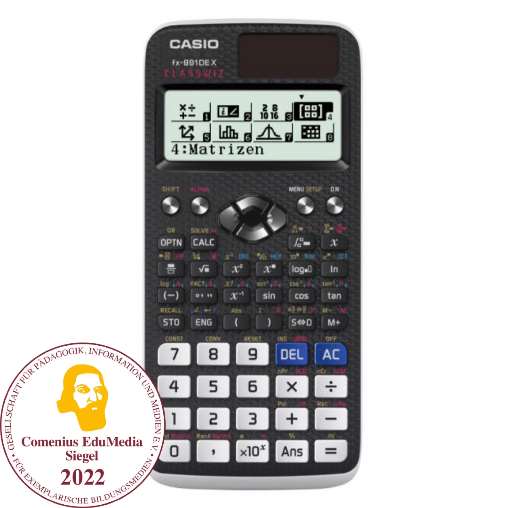 Casio© Technischer Rechner ClassWiz FX-991DE X, 696 Funktionen, Solar/Batterie
