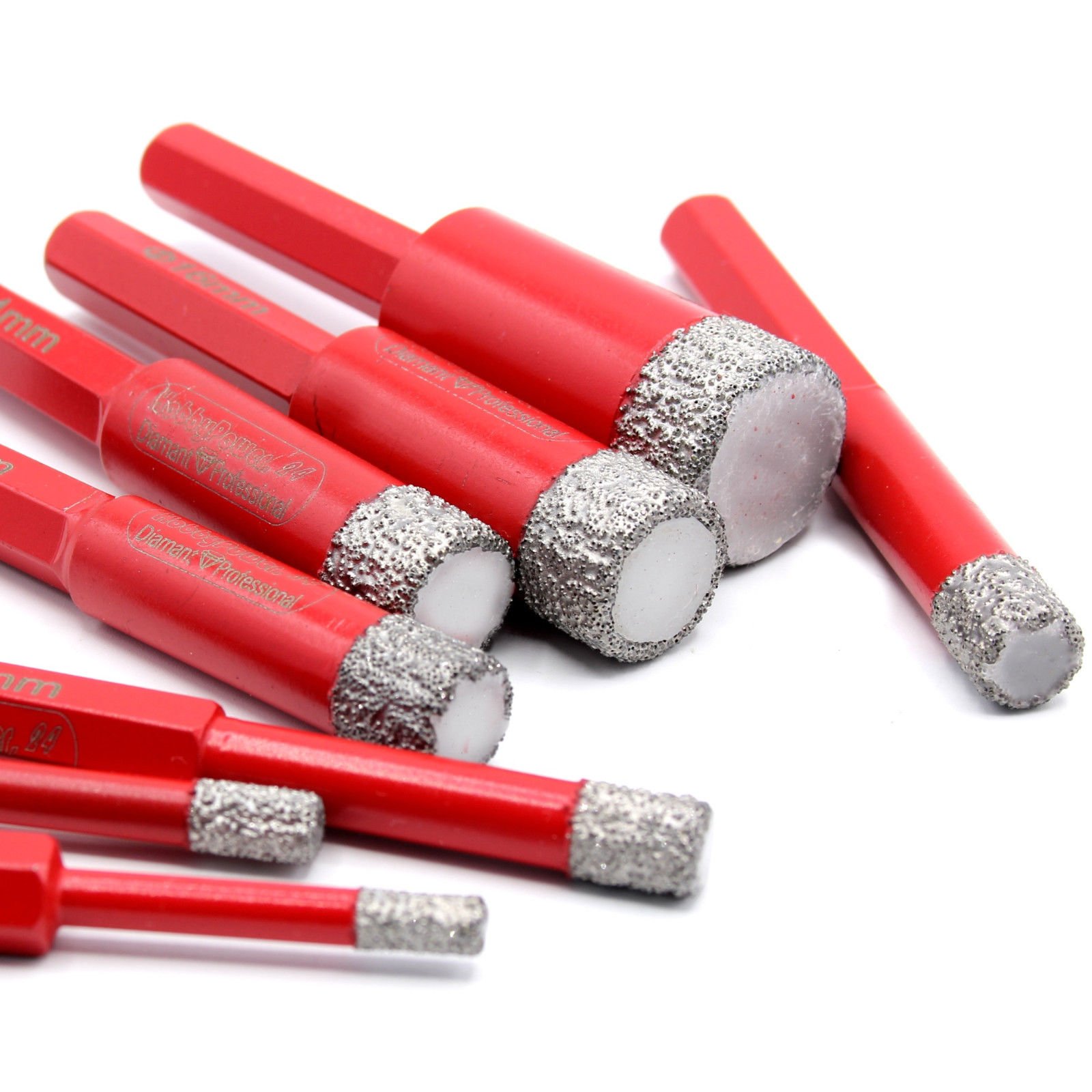 PUNTA DA TRAPANO Triangolo In Lega Per Piastrelle Di Porcellana Cemento Mattoni EUR 7,54 - Foto 10