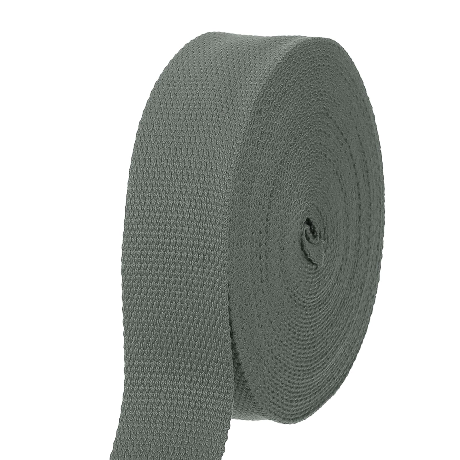 sourcing map Cotton Webbing 1.5 Inch 11 Yard Polyester Cotton Weave Webbing Strap Twill Tape Ribbon for Arts and Crafts Webbing Tote Bag Handles Cloth Belt Making Outdoor Supplies, Grey