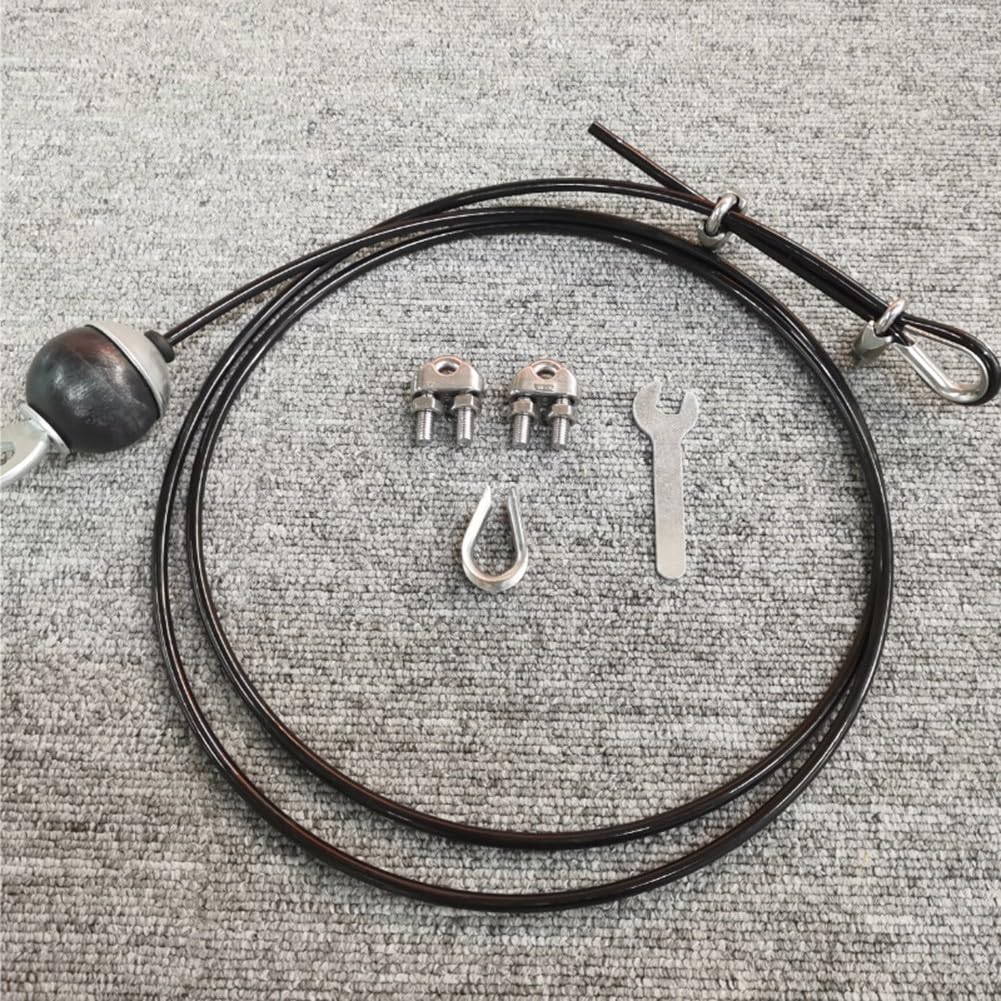 Fitness Seilzug Ersatz für Home Gym | 6 mm kunststoffbeschichtetes Stahldrahtseil | reibungsarmes Knickschutz-Design für Krafttrainingsgeräte | verstellbar