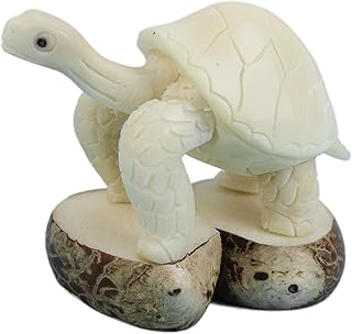 Tagua Nut Carving: Galapagos Turtle (1153-C279) E14 - Buy now