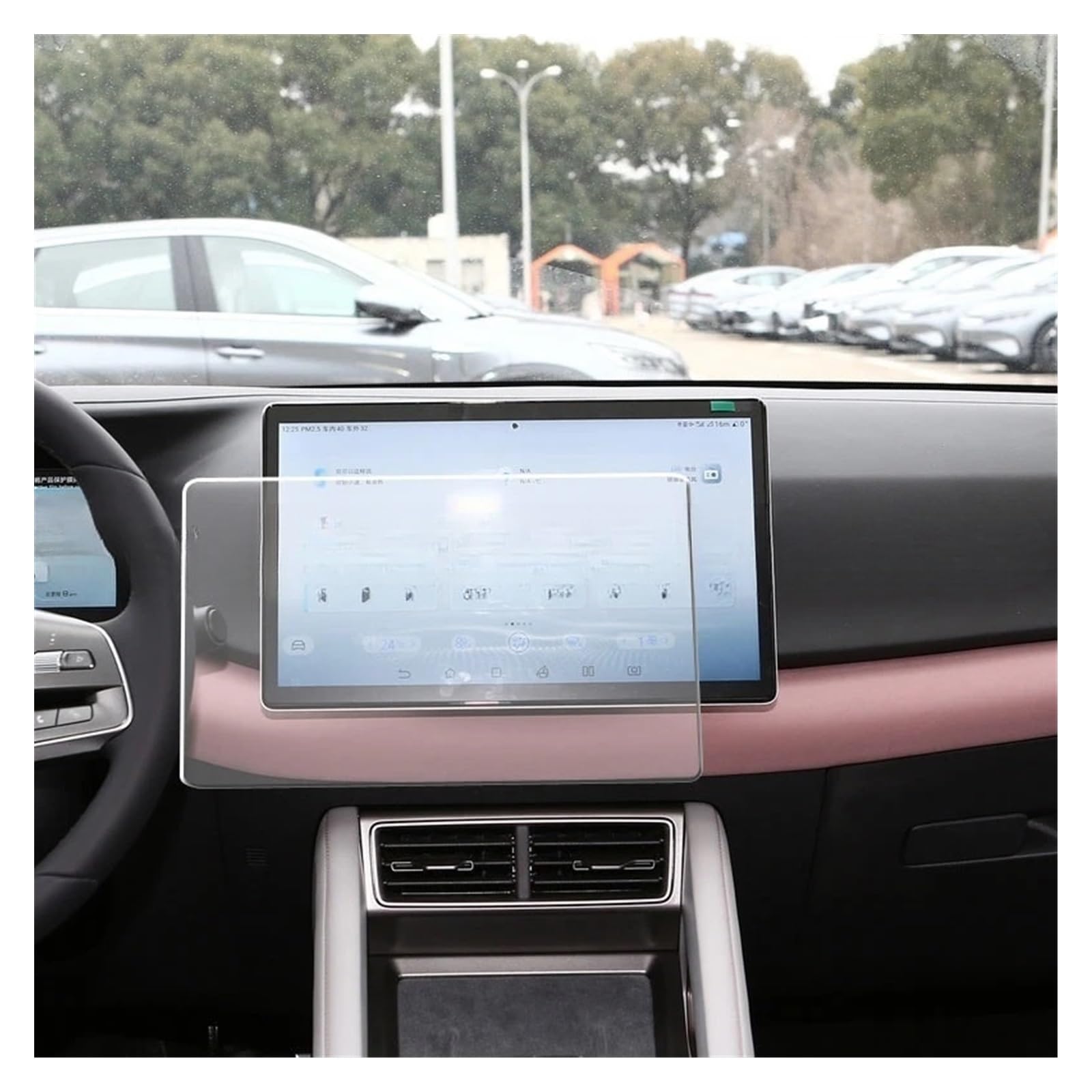 Displayschutzfolie Aus Glas Für B&YD Für Yuan UP 2024 Autoradio GPS-Navigation Und Armaturenbrett – Kratzfest Displayfolie