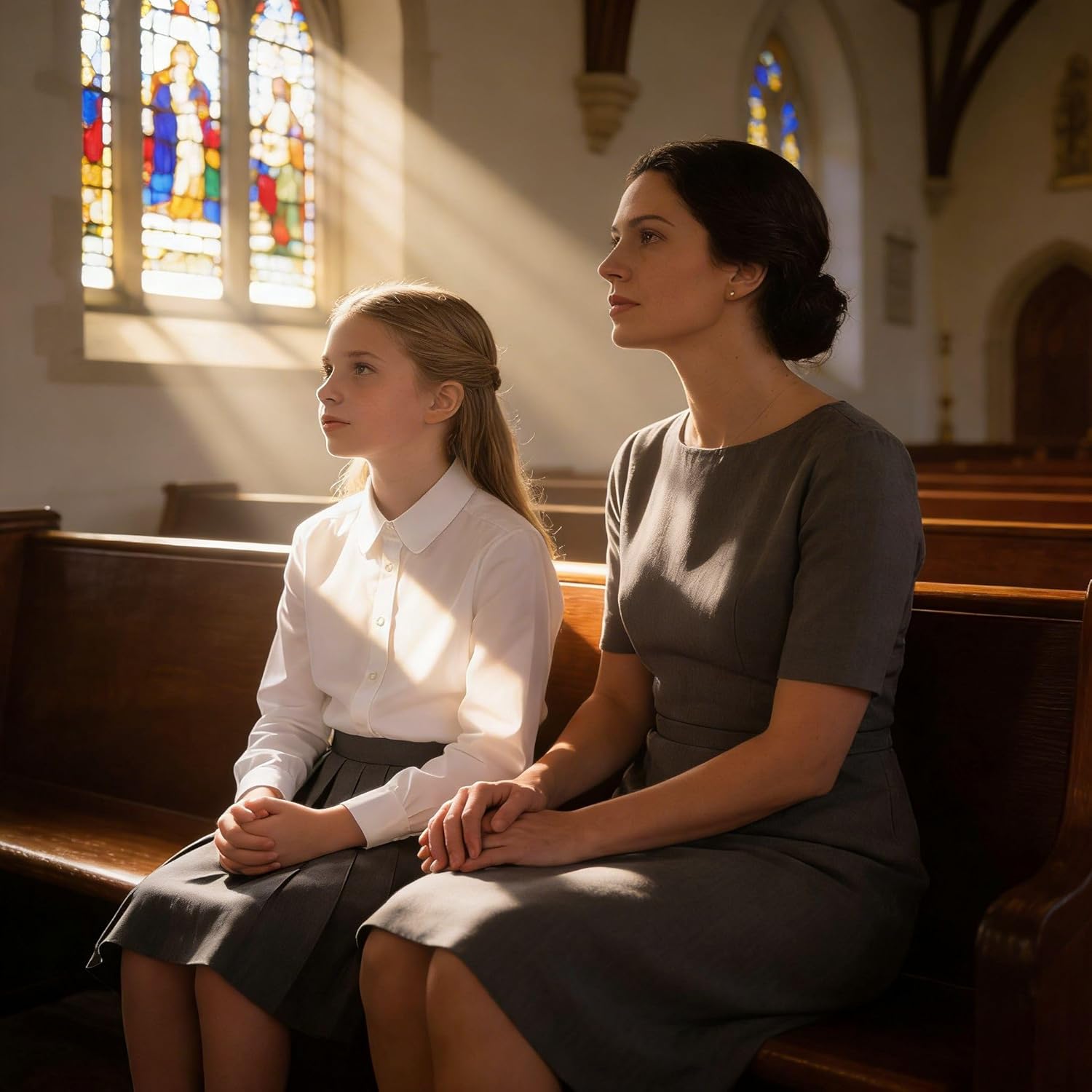 Bienzoe Girls Long Sleeve Shirt: Kids School Uniform Button Down Cotton Oxford Blouse Bowtie Pack - Image 4