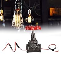 Vista 3 de Diydeg Interruptor de lámpara Steampunk, válvula de parada de 1/2 pulgada fácil de instalar, durabilidad para vintage para el hogar para lámpara