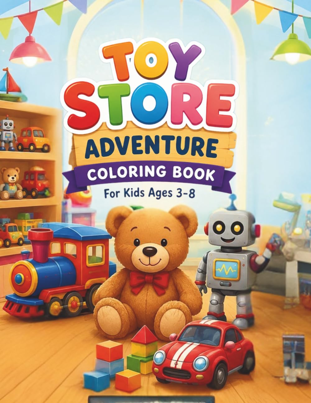 Toy Store Adventure Coloring Book: Explore, Imagine & Color Your Favorite Toys!