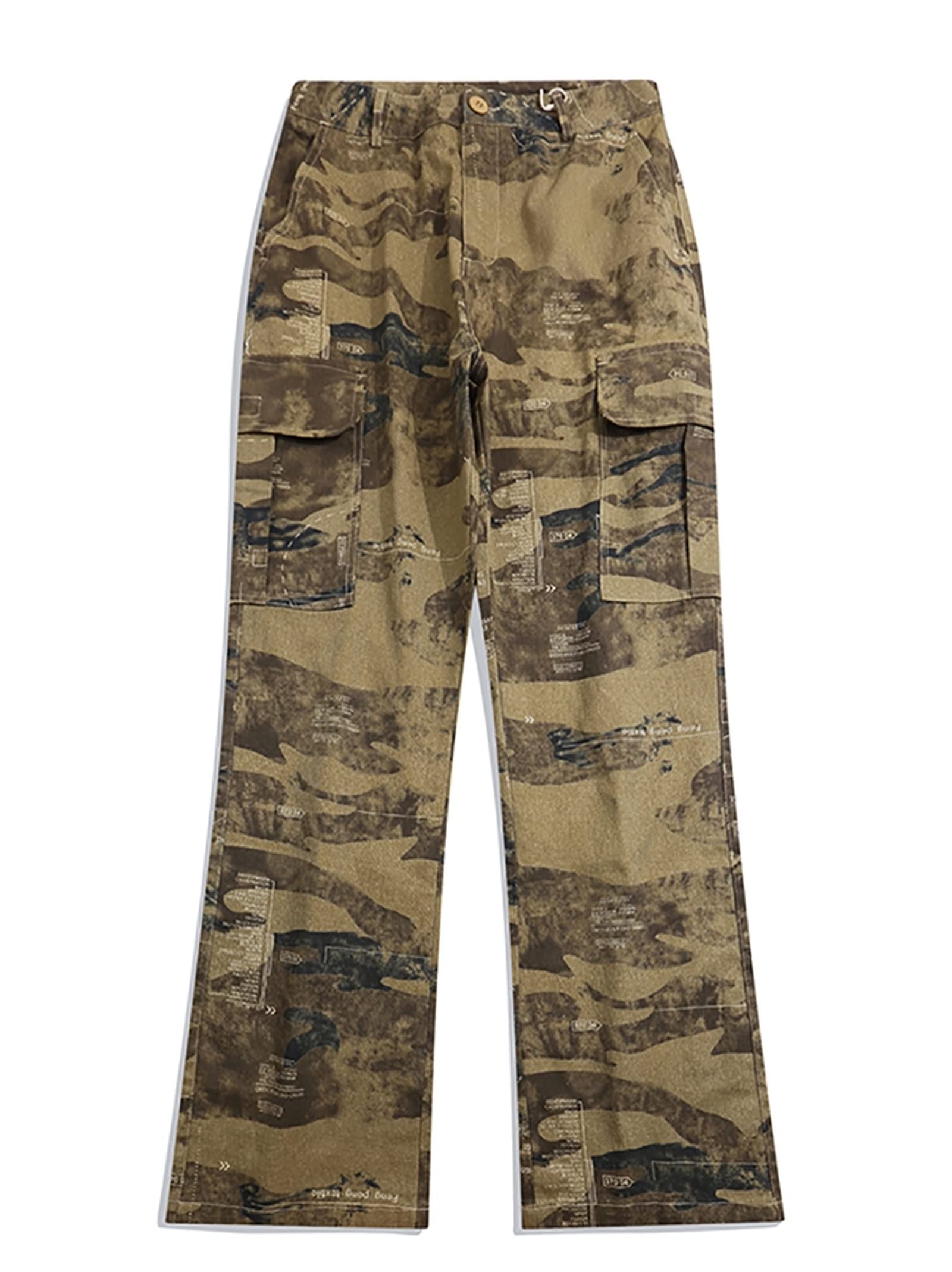 Gallery Dept Jeans Retro Splatter Print Flared Pants Street Fashion Hip Hop Men's and Women's Casual