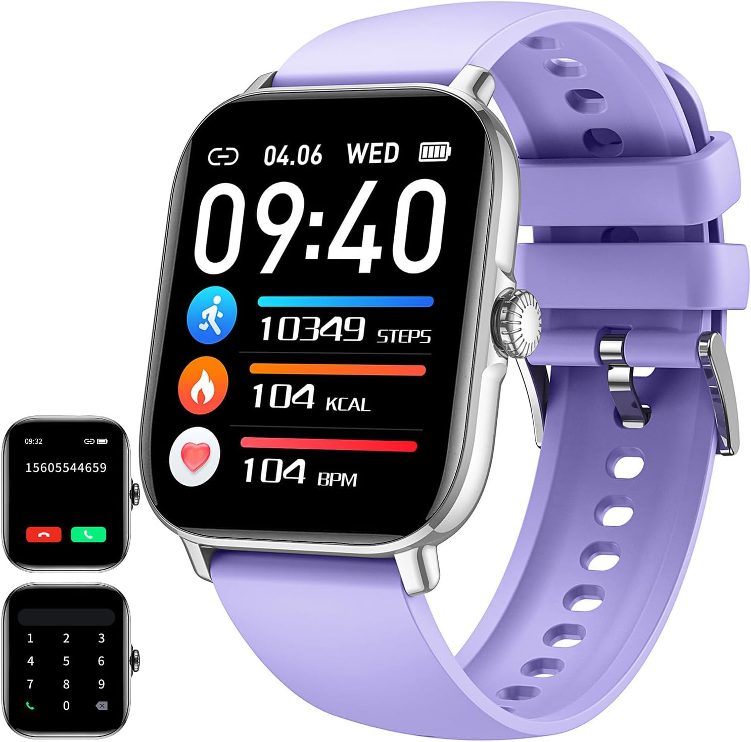 Smart Watch for Android Phones iOS Waterproof Smart Watches for Women Men(Answer/Make Call) Sports Digital Watch Fitness Tracker Heart Rate Blood Oxygen Sleep Monitor Compatible Samsung iPhone