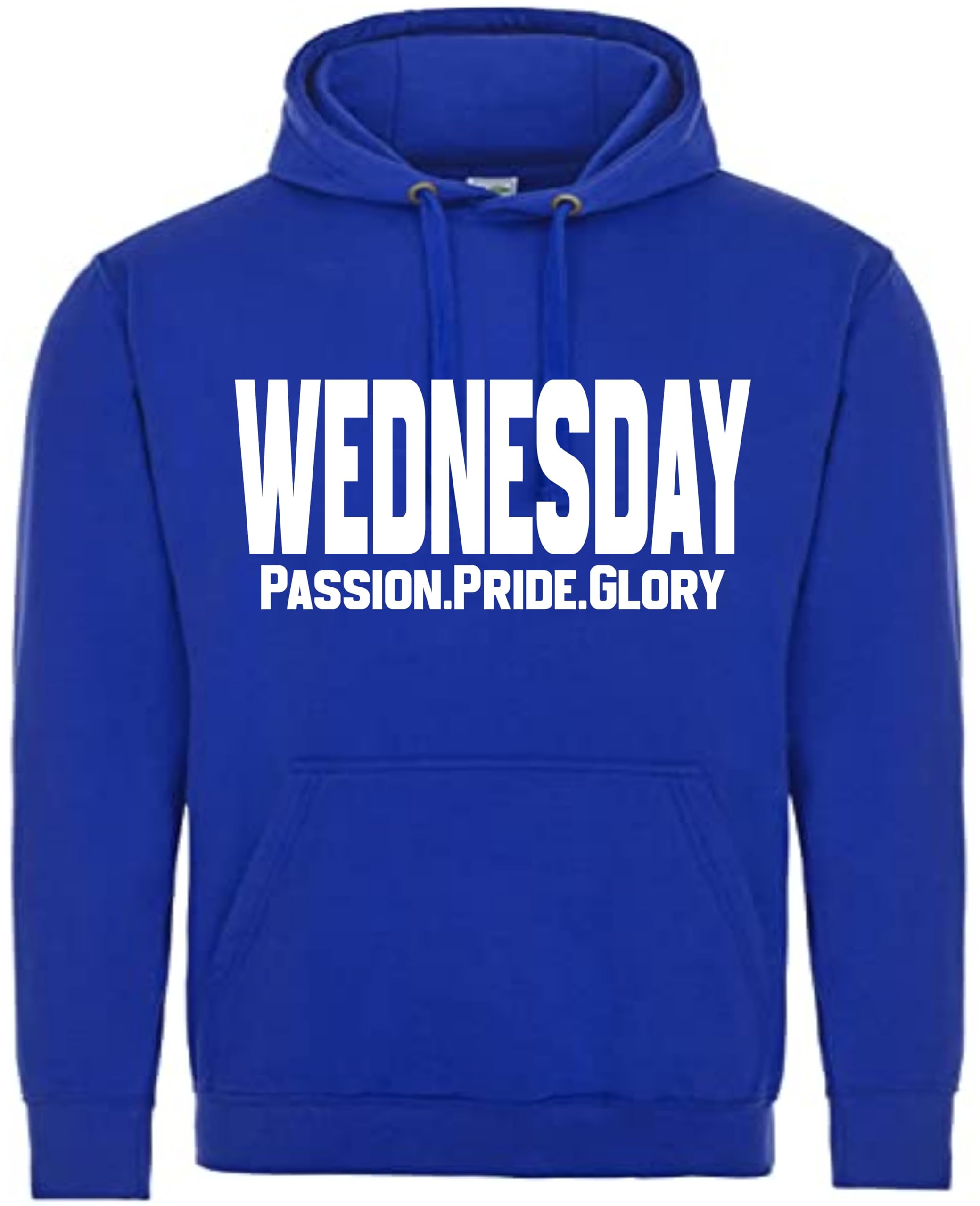All About The Print Men's Black Passion Pride Glory Wednesday Hoodie Jumper Football Gift Premium Clothing Sheffield
