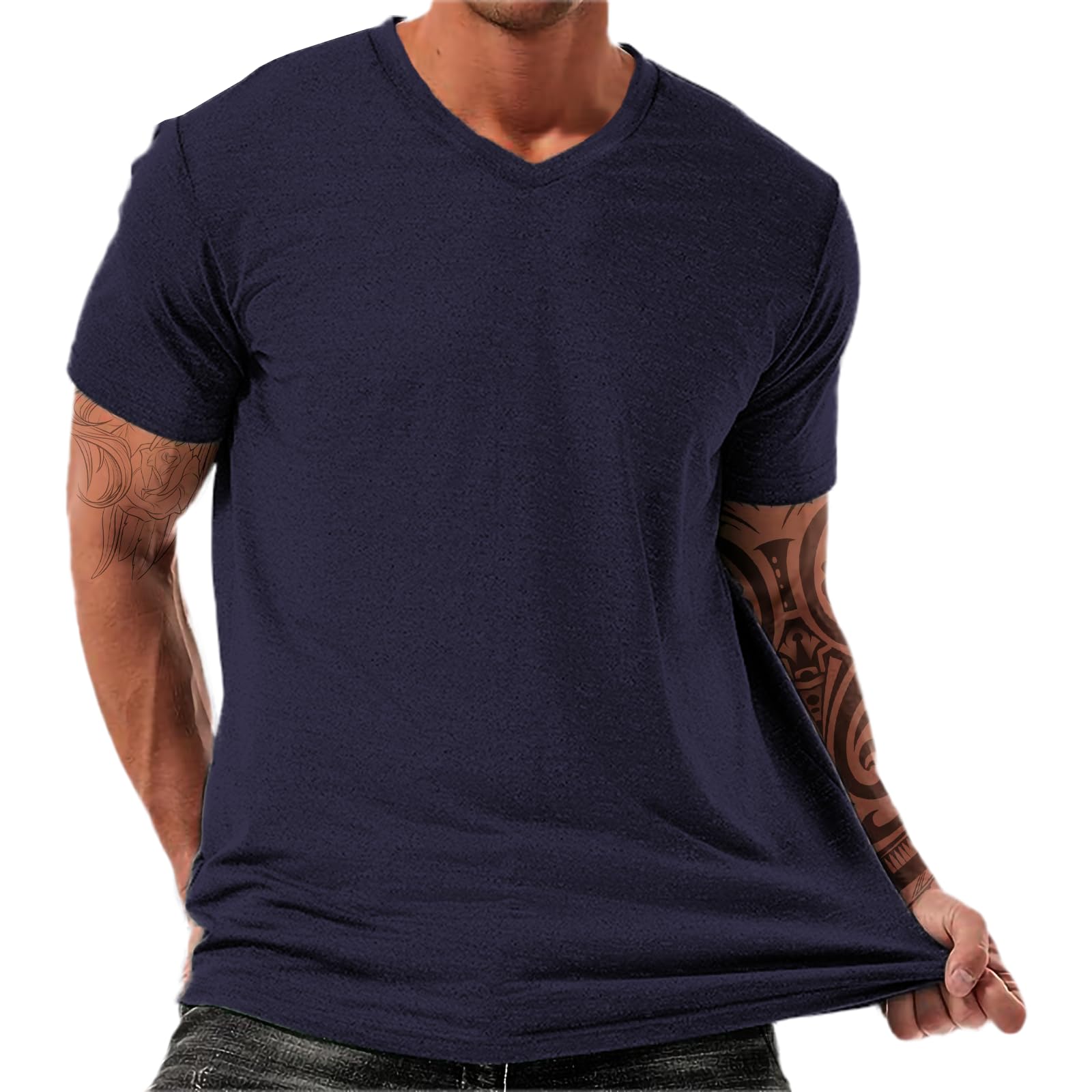 Breathable Gym Tshirts for Men Short Sleeves Oversized Fishing Shirt Casual Basic Tops Midweight Summer Beach Tops