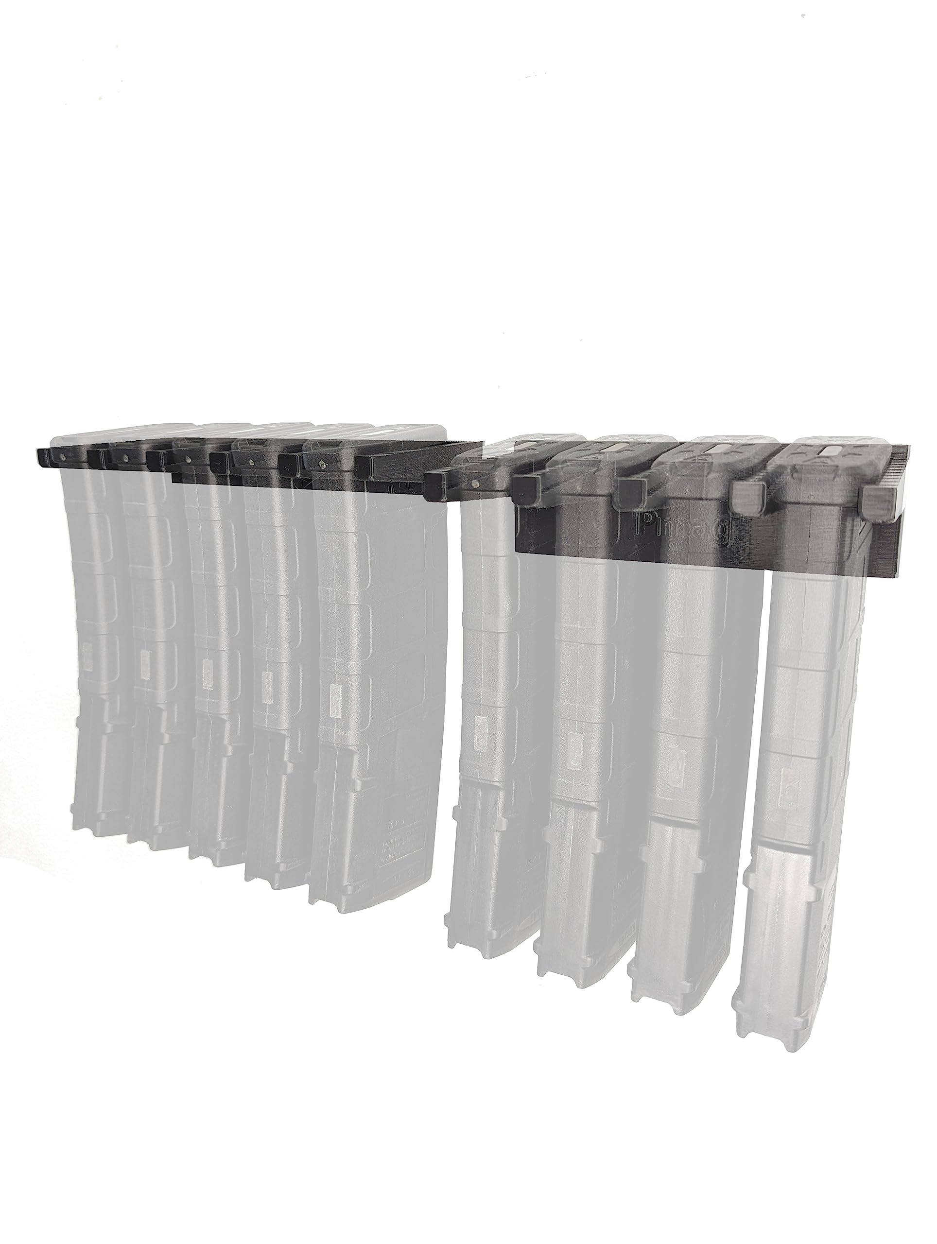 Hammy3DPrints Mount for Pmag Mags - Magnetic/Safe | Magazine Holder Storage Rack