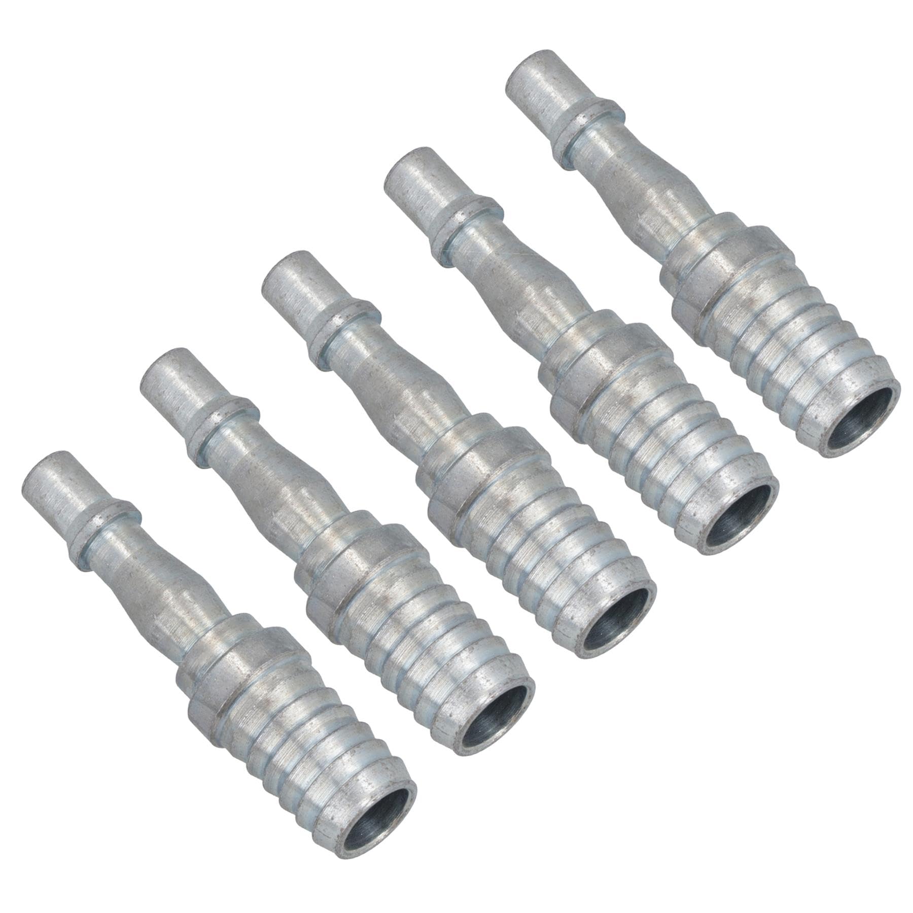 1/2in BSP (13mm) Air Hose Barb Tail with Male PCL Type Connector Fitting 5pc