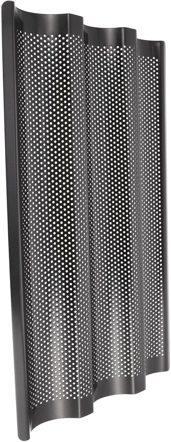 French Bread Pan Steel 3-slot Baking Mold Sourdough Bread Tin Baking Tray Non-stick Kitchen Tool
