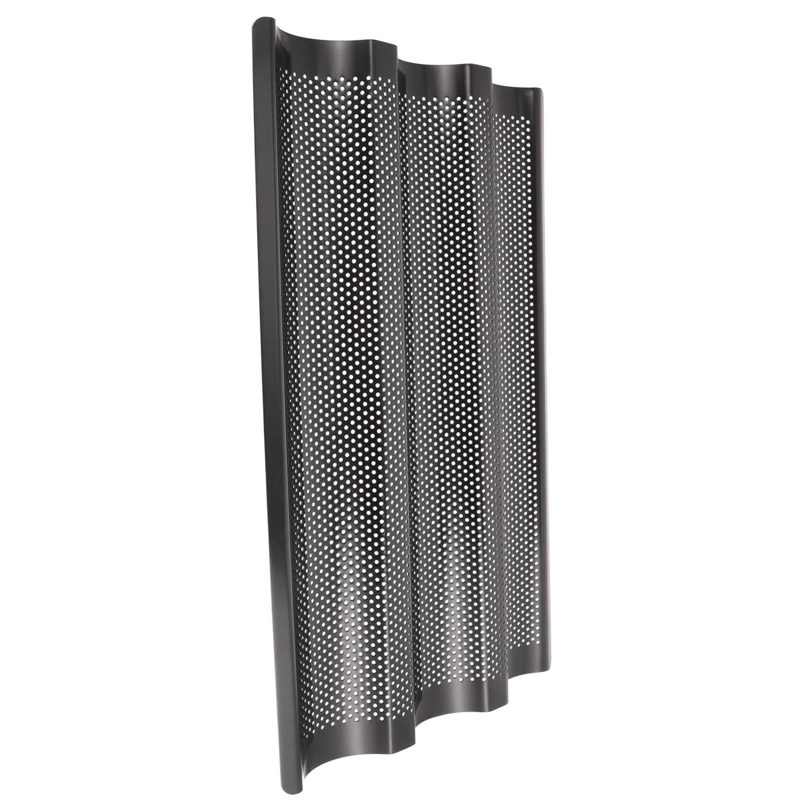 BRIGHTFUFU French Bread Pan Steel 3-slot Baking Mold Sourdough Bread Tin Baking Tray Non-stick Kitchen Tool