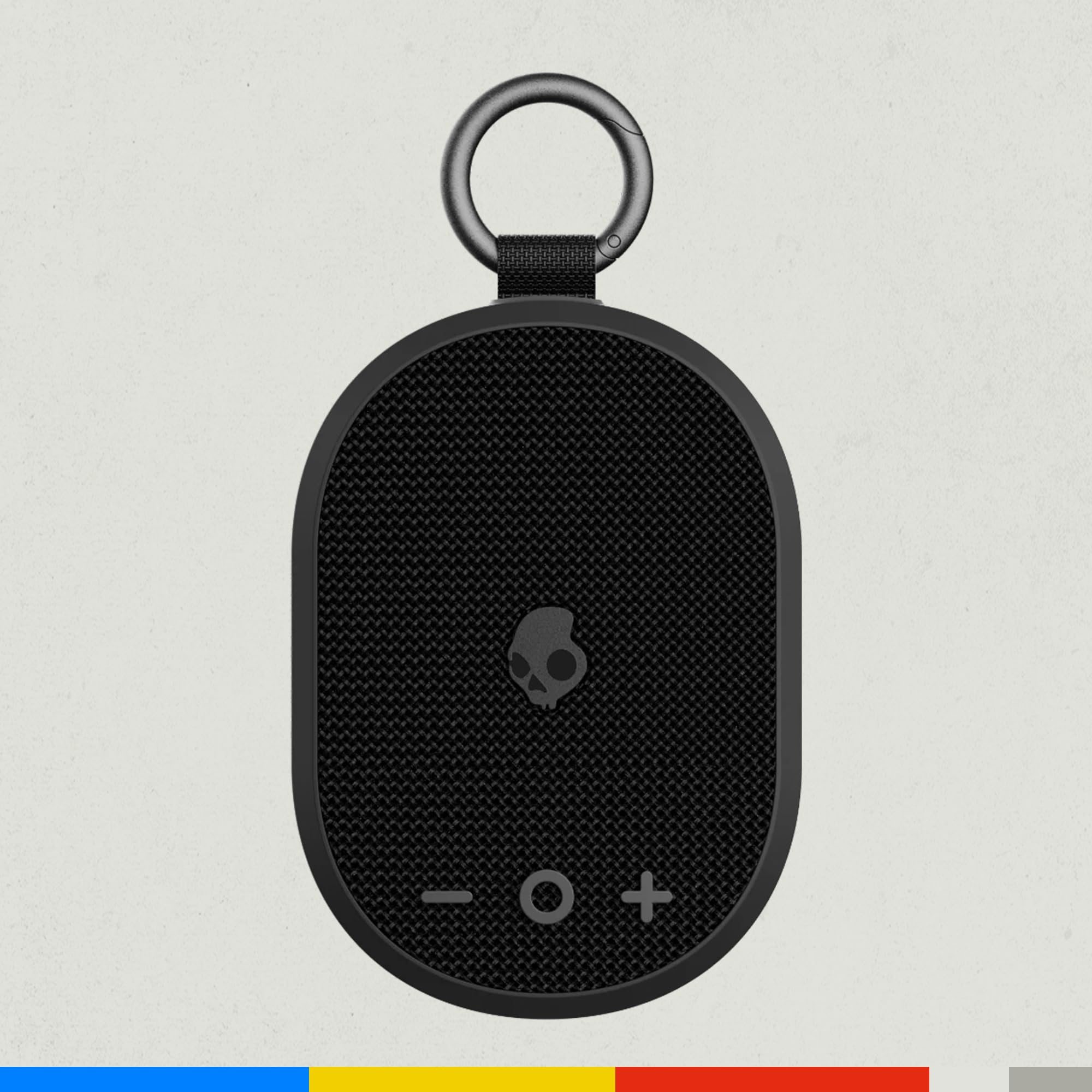 Skullcandy Kilo Wireless Enceinte Bluetooth Portable, Étanchéité IPX7, 24 Heures d’Autonomie, Stéréo True Wireless, Clips Intégrés pour se Déplacer et Utiliser en Extérieur - Black