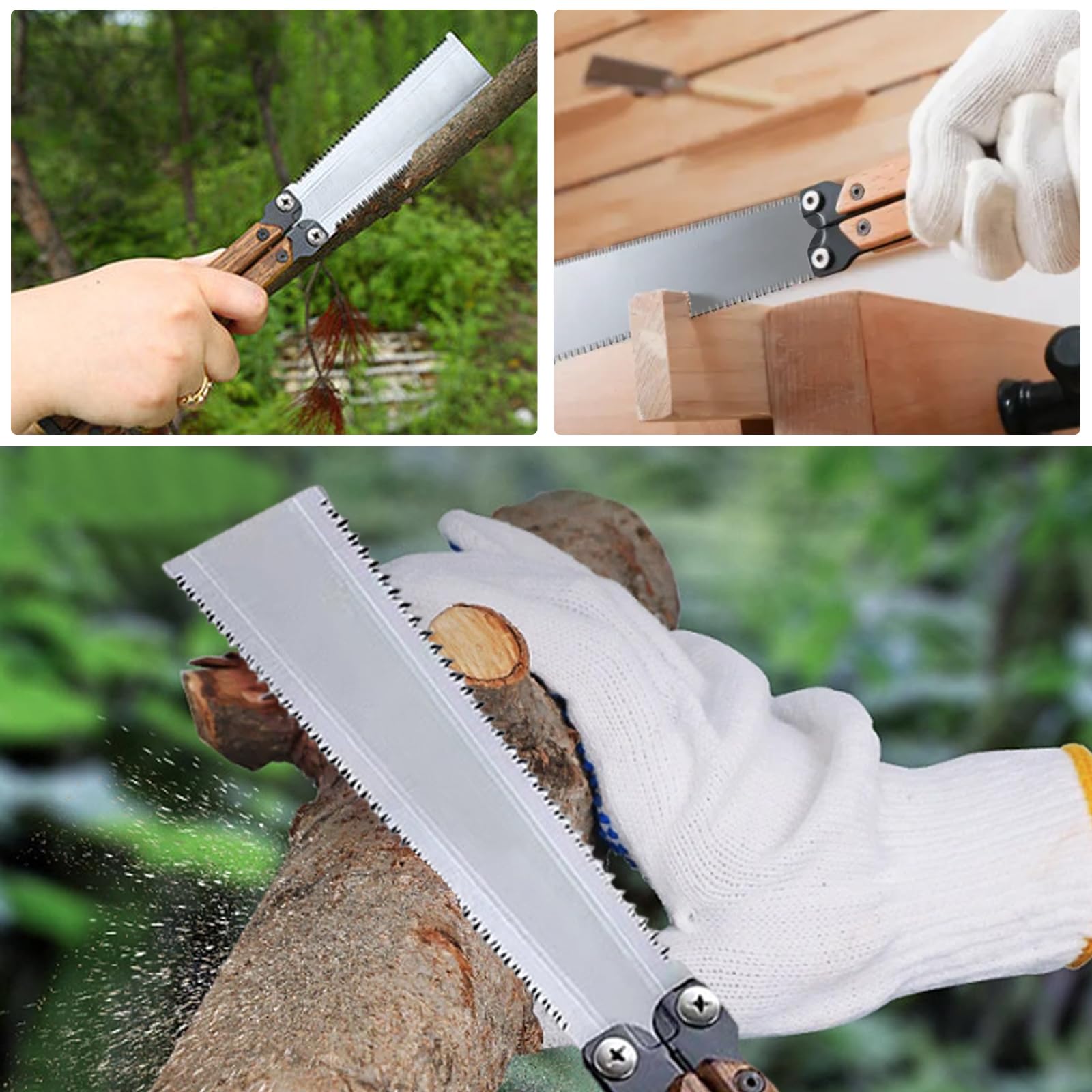 Sierra japonesa plegable, 150 mm, sierra de mano profesional, sierra japonesa, mango de madera de nogal SK5, acero al carbono, protección contra la corrosión, sierra japonesa para trabajar la madera