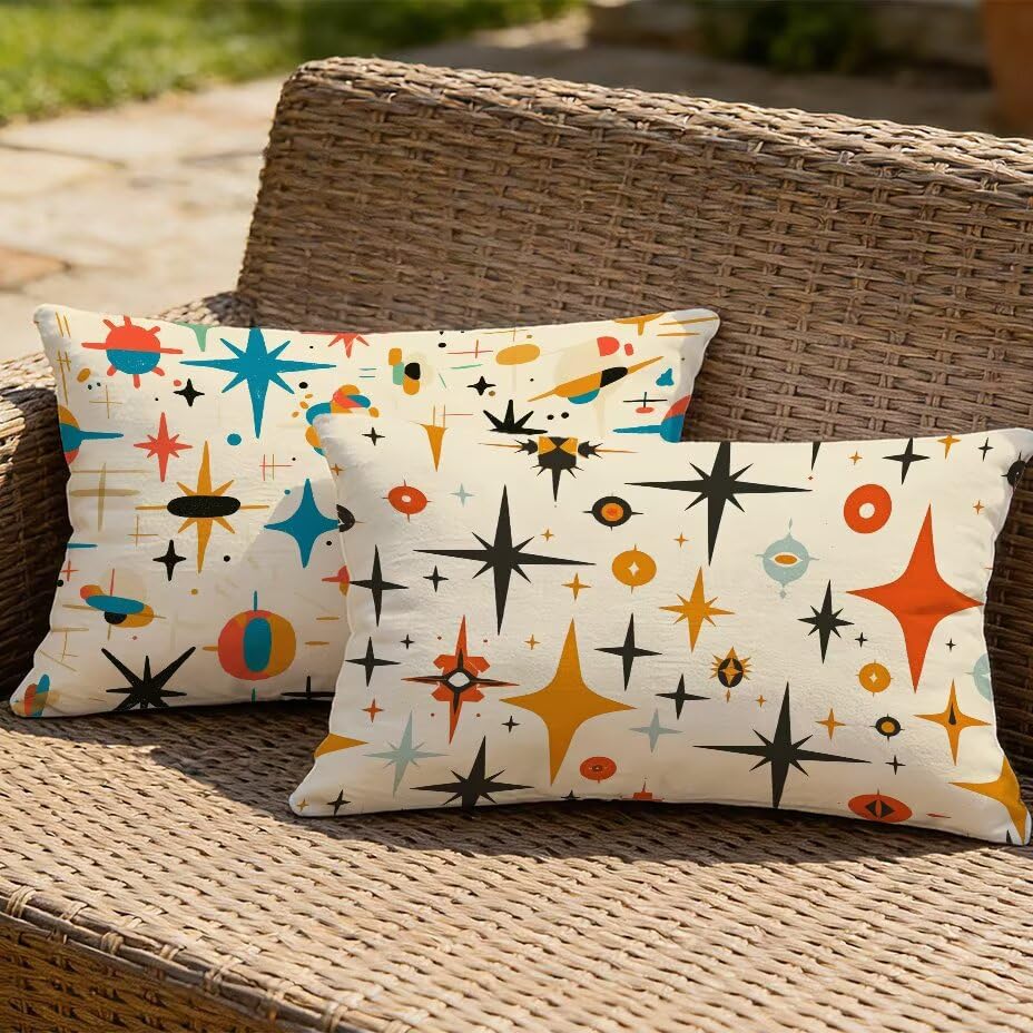 Housses de coussin de jardin 40x70 imperméable extérieur anti-UV crème M-P548